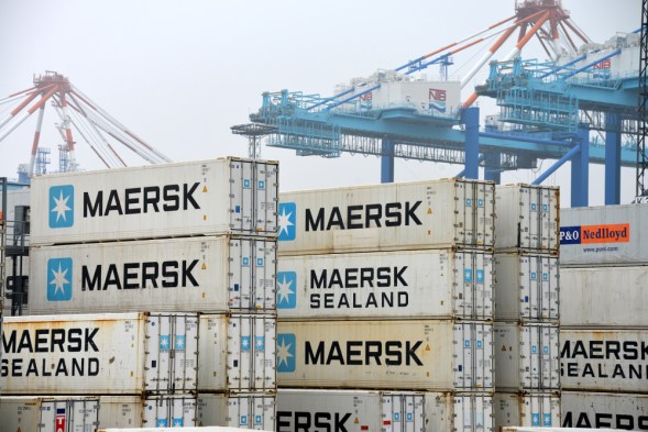 Maersk shipping containers