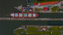panama canal container
