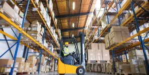 forklift warehouse global trade assets